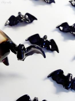 schwarze Acryl Fledermäuse